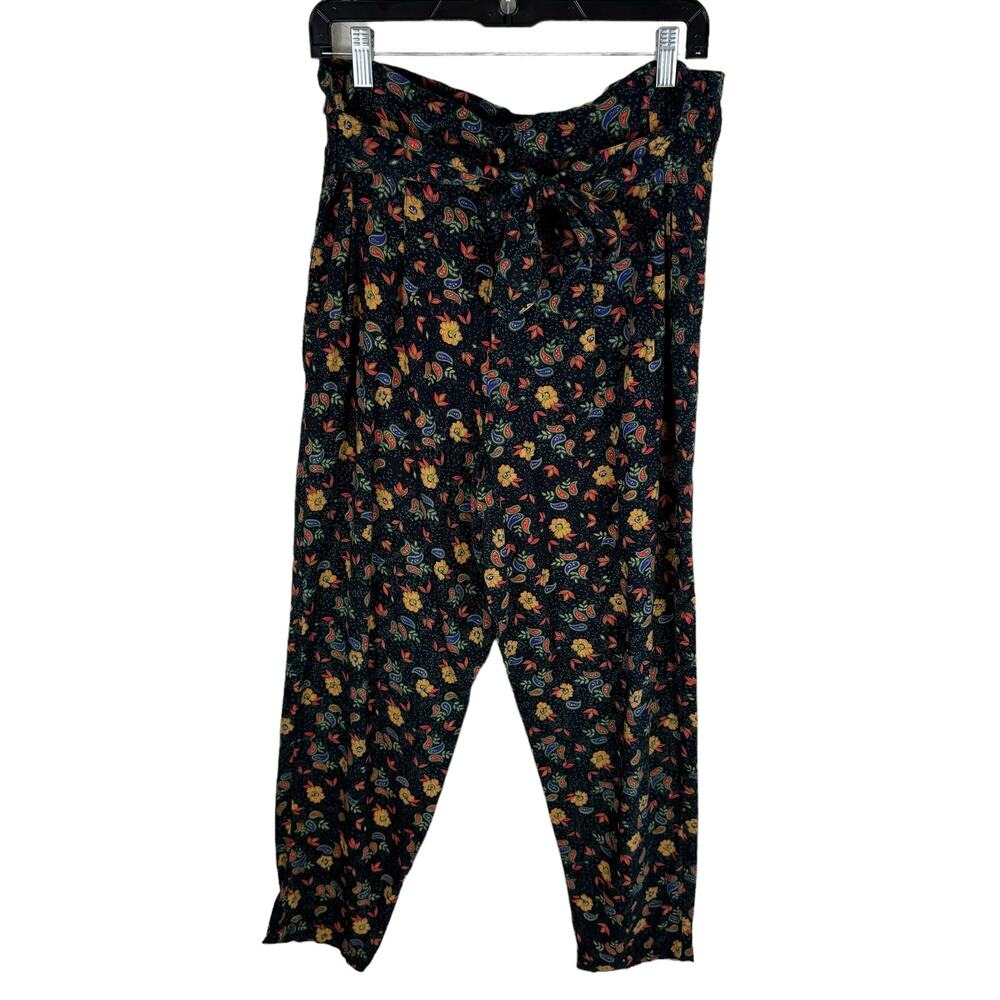 Vintage Tarazzia Floral Paisley Lightweight High Rise Rayon Ankle Pants Size 9‎